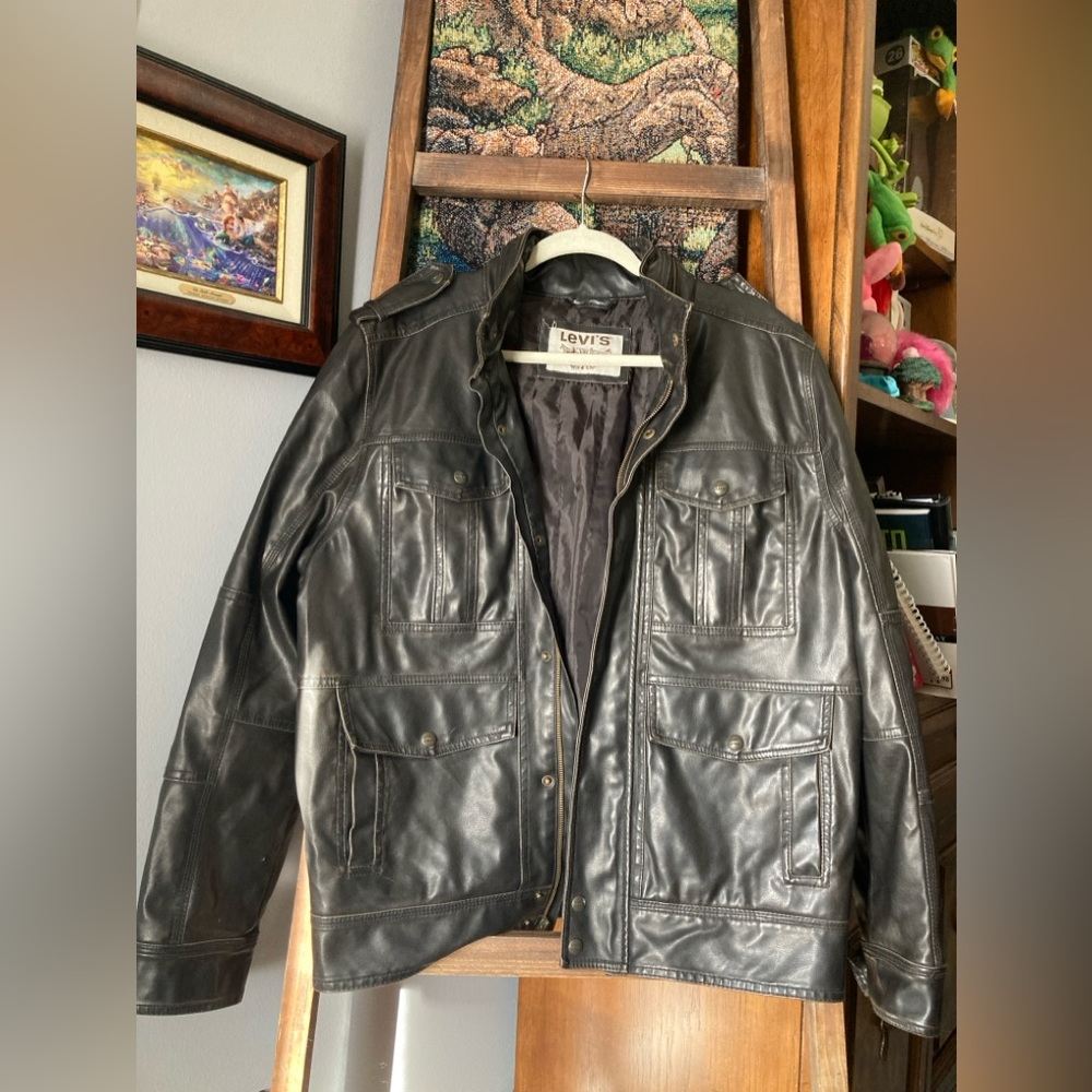 Vintage Men’s Levi Motorcycle Moto Jacket sz L Grandpa Style